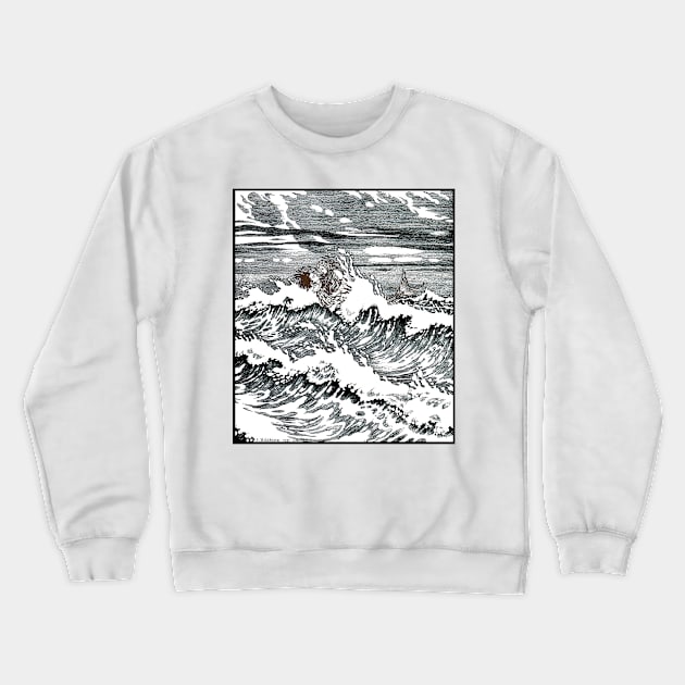 The Prince and The Little Mermaid - Ivan Bilibin Crewneck Sweatshirt by forgottenbeauty